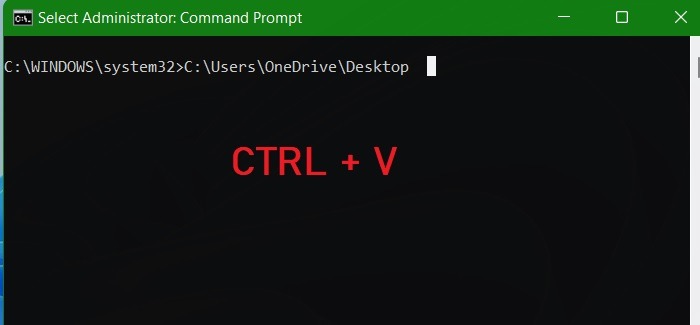 Cmd Copy Paste Pasted In Win11 Ctrl V