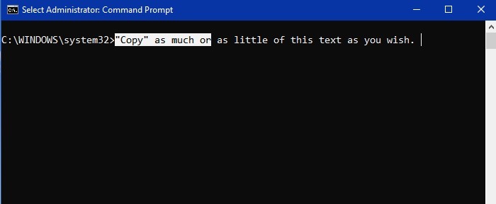 Cmd Copy Paste Windows10 Copy Selected Text