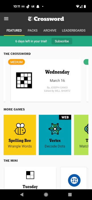 Crossword Games Crossword Nyt Menu