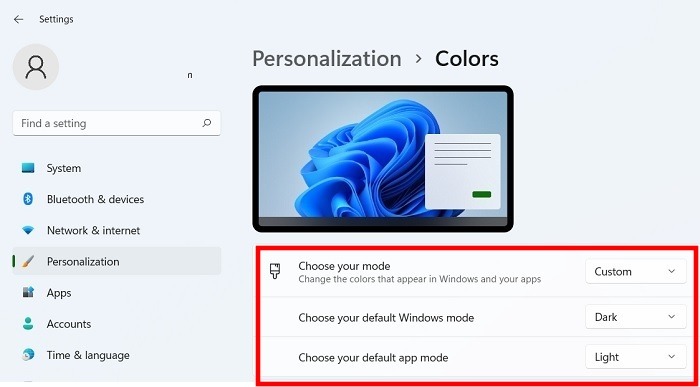 Dark Mode Windows Windows11 Different Windows App Modes View