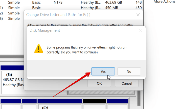 Disk Management Apply Changes
