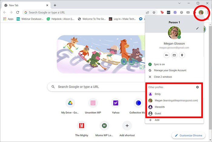 Google Chrome Parental Controls Browsing History Profiles