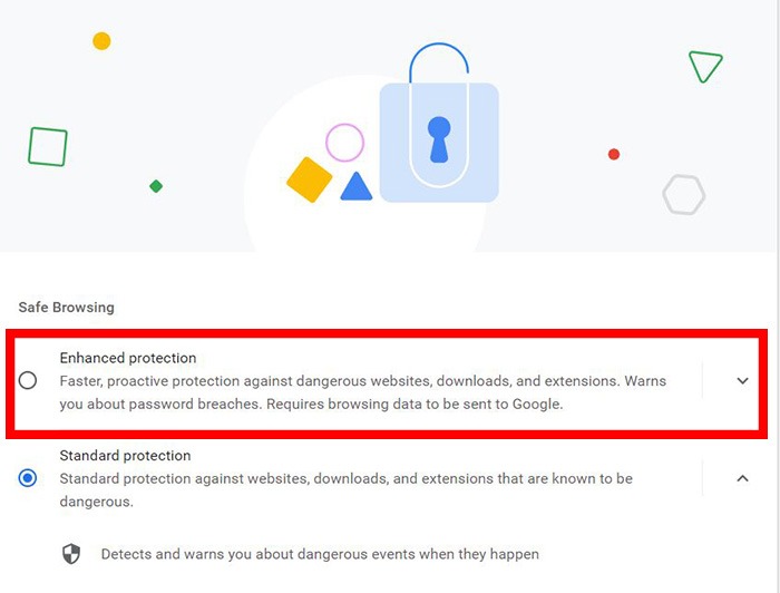 Google Chrome Parental Controls Settings Enhanced Security
