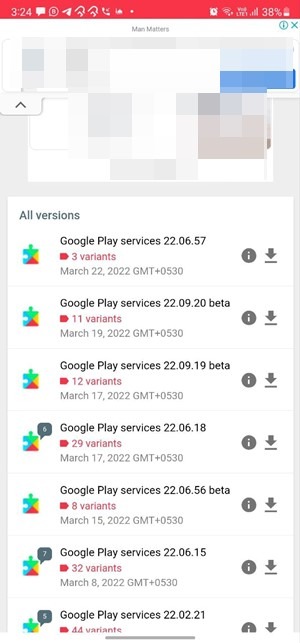 Google Play Services Apk Download Version