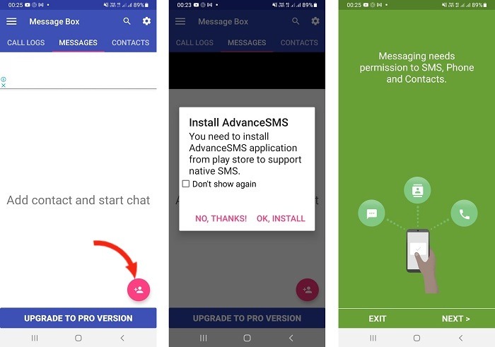 Hide Text Calls Calculator Pro Add Contact Start Chat