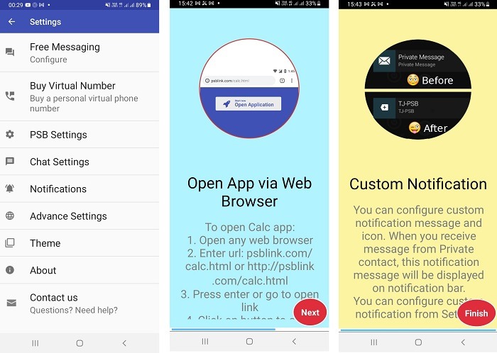 Hide Text Calls Calculator Pro Advanced Features