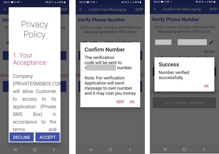 Hide Text Calls Calculator Pro Phone Number Verified