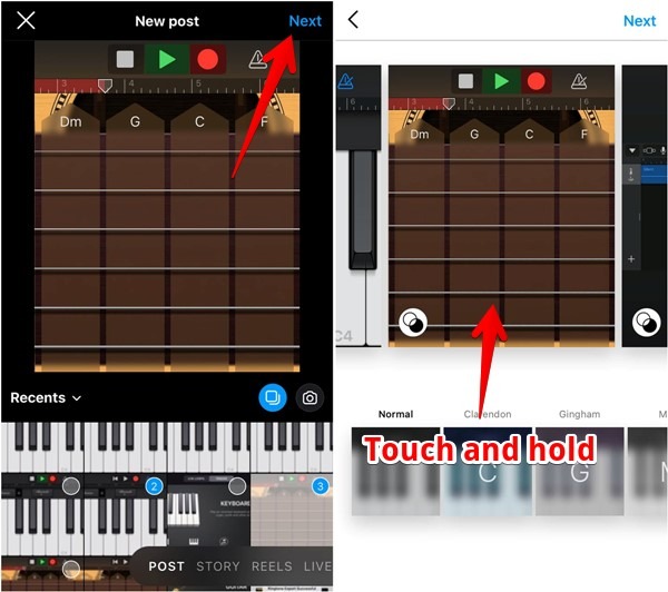 Instagram Carousel Rearrange