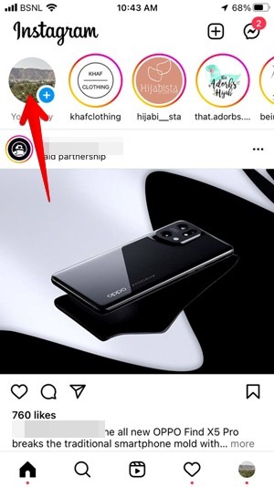 Instagram Stories Add