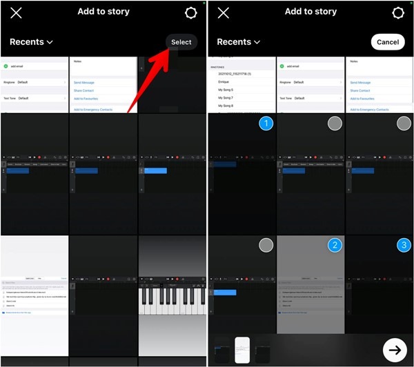 Instagram Stories Select