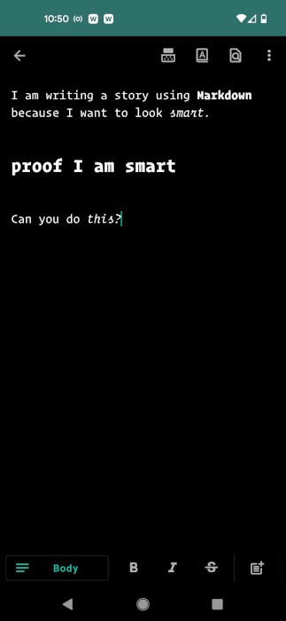 Markdown Editor Jotterpad Doc