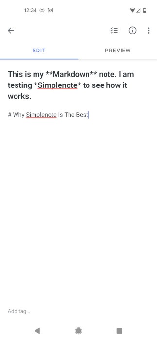 Markdown Editor Simplenote Doc