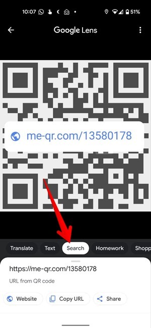 Scan Qr Code Screenshot Image Android Google Lens Search