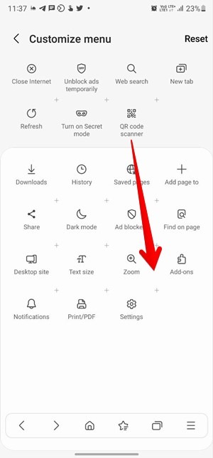 Scan Qr Code Screenshot Image Samsung Internet Browser Add Scanner