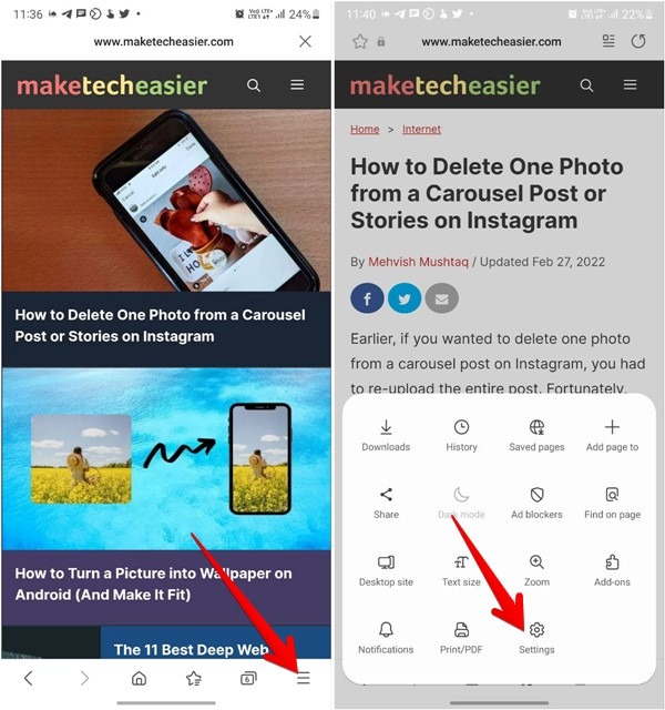 Scan Qr Code Screenshot Image Samsung Internet Browser Settings