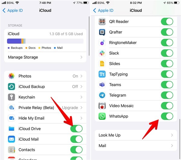 Whatsapp Backup Iphone Icloud Drive Enable