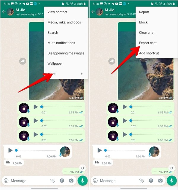 Whatsapp Export Android Export Chat