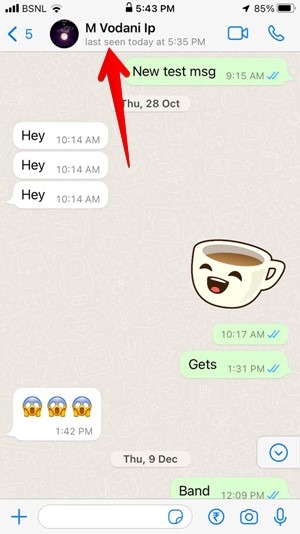 Whatsapp Iphone Chat Name