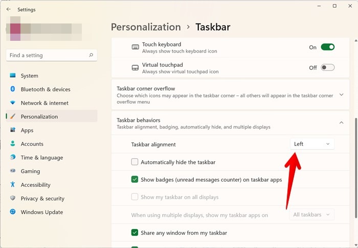 Windows 11 Alignment Start Menu Left