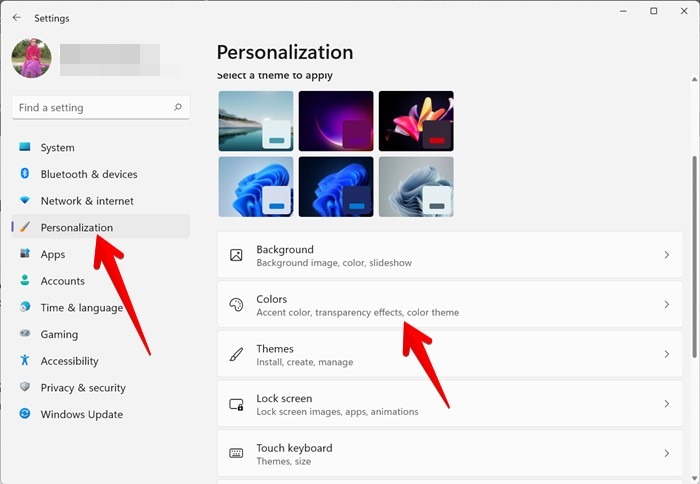 Windows 11 Color Start Menu