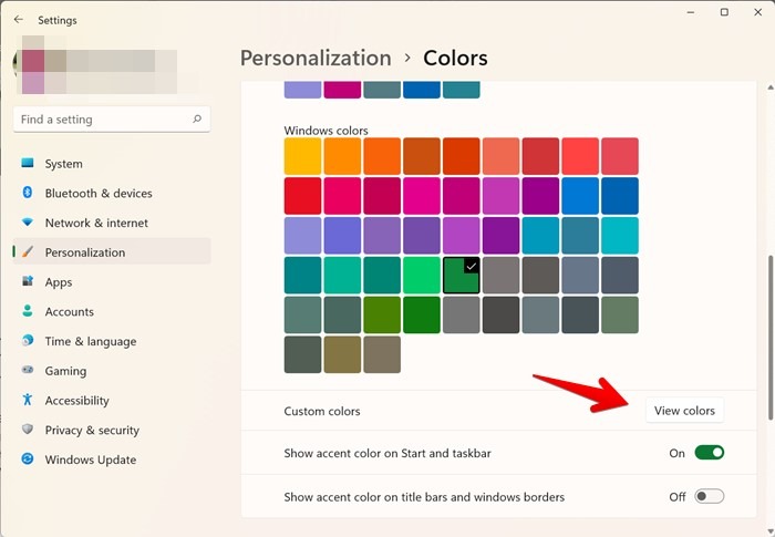 Windows 11 Color View All
