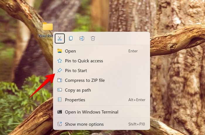 Windows 11 Pin Folder Start Menu