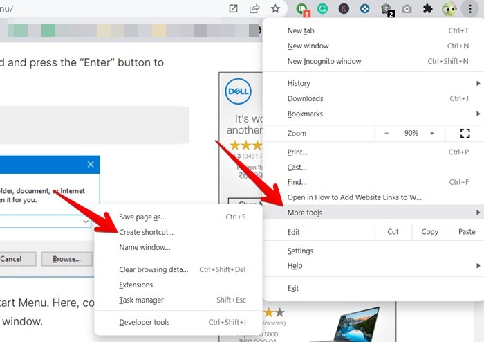 Windows 11 Pin Website Create Shortcut