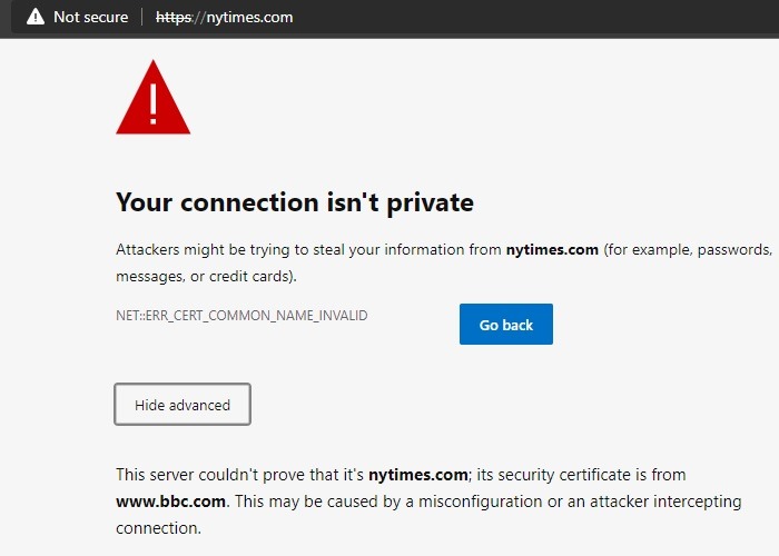 Windows Hosts File Redirected Website Using Hosts