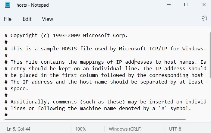 Windows Hosts File Windows11 What Is Hosts File