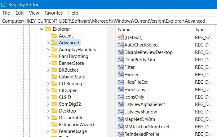 Windows Transparency Effects Registry Editor Advanced