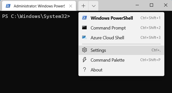 Windows Transparency Effects Terminal Settings