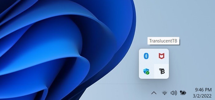 Windows Transparency Effects Translucenttb Clear