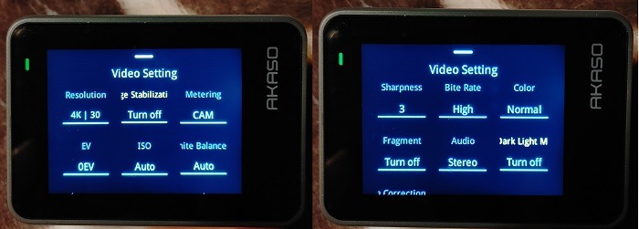 Akaso Brave 8 Action Cam Review Video Settings