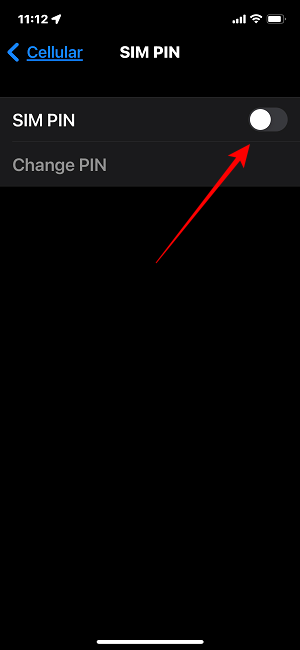 Change Sim Pin Enable Pin Ios