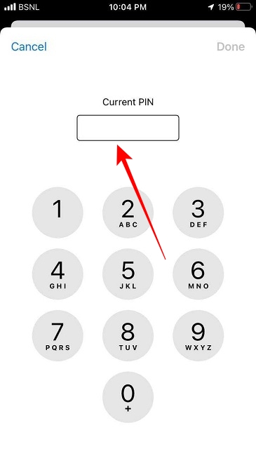 Change Sim Pin Enter Pin