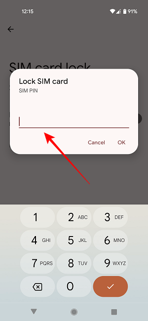 Change Sim Pin Lock Sim