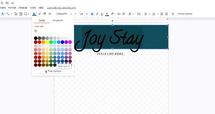 Color Pallet Google Drawings