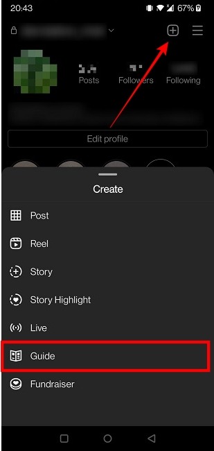Create Guide Instagram New