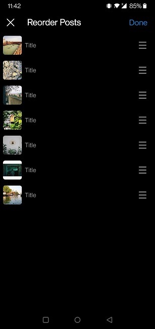 Create Guide Instagram Places Reorder