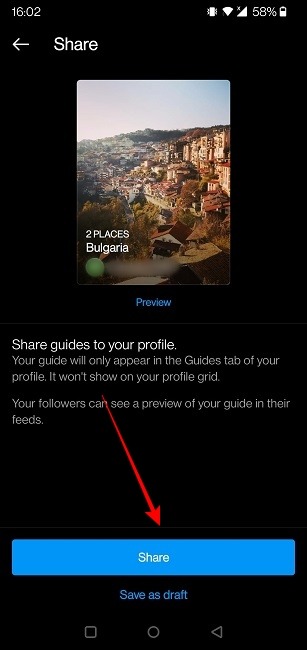 Create Guide Instagram Places Share