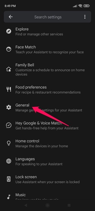 Delete Data Activity Google Assistant General
