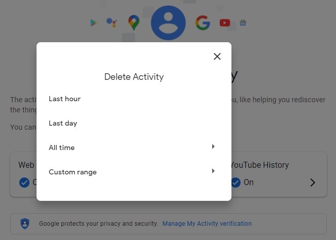 Delete Data Activity Select Range
