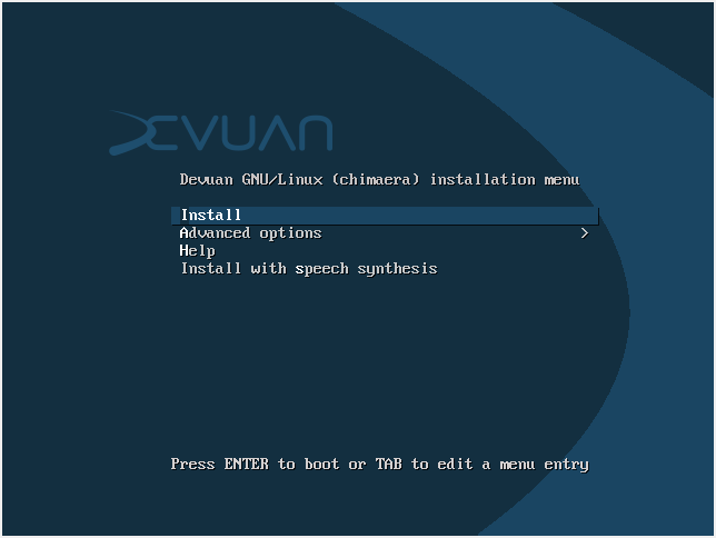 Devuan Linux 04 Boot Menu