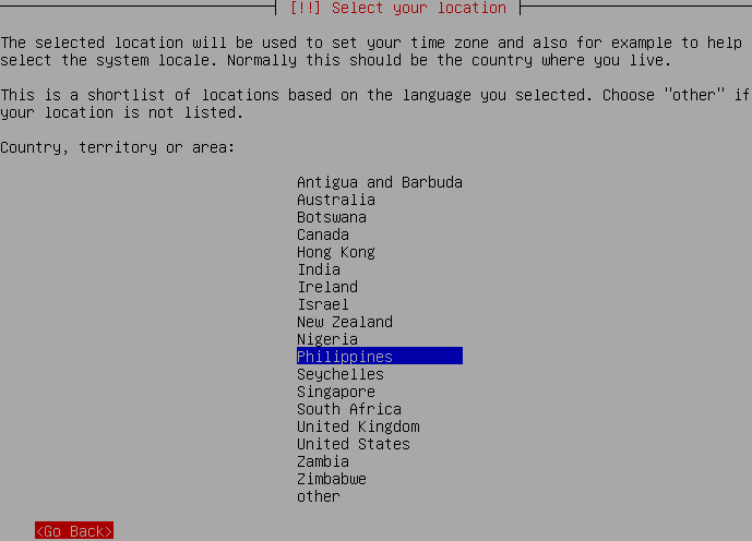 Devuan Linux 06 Location Setting