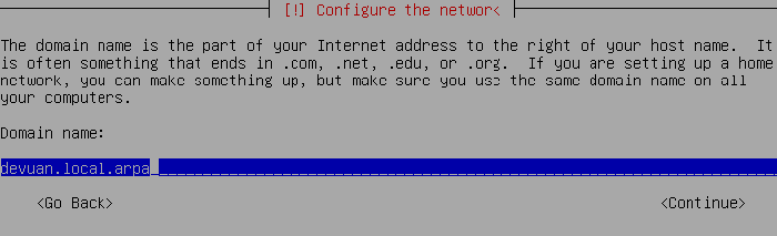 Devuan Linux 11 Domain Name
