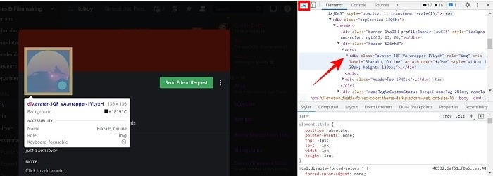 Discord Avatar Click Profile Picture