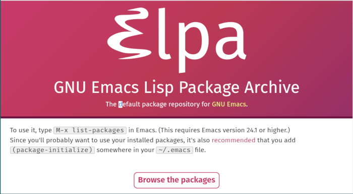 Emacs Ledger 08 Elpa Website