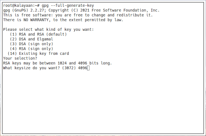 Emacs Password 06 Key Length
