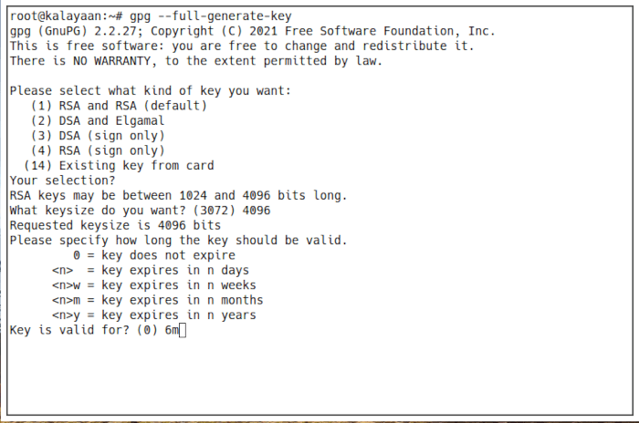 Emacs Password 07 Key Expiry