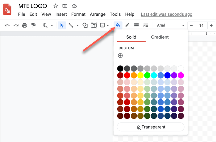 Fill Color In Logo Text